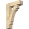 Ekena Millwork Merced Block Rough Sawn Bracket w/ Offset Brace, Douglas Fir, 8"W x 28"D x 40"H BKT0806X28X40MRC05RDF - alternate 1